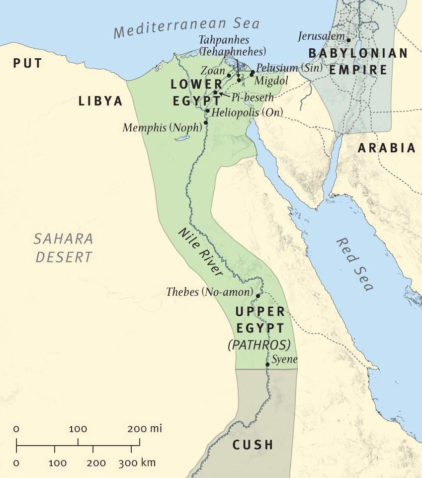 mapa bíblico Etiópia
