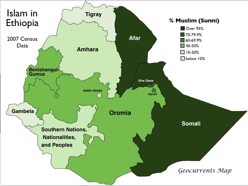 mapa da Birr tribos