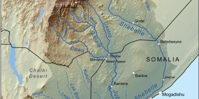 Mapa da Birr rios