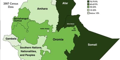 Mapa da Birr tribos